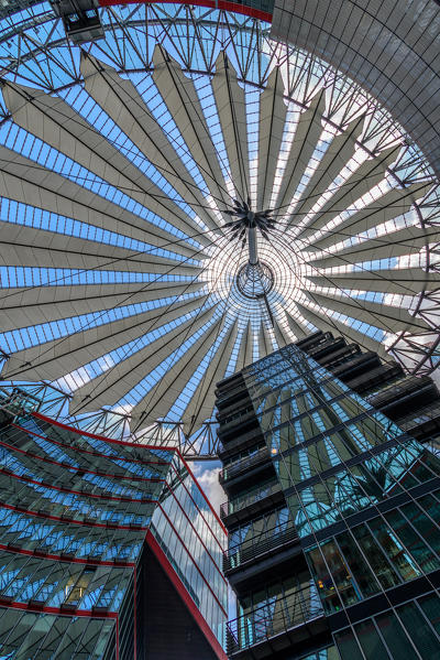 Sony Center in Postdammer Platz in Berlin, Germany, Europe