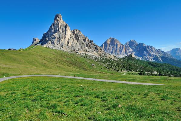Mount Ra Gusela, Passo Giau, Cortina d'Ampezzo and San Vito di Cadore, Dolomite Alps, Province of Belluno, Veneto Region, Italy
