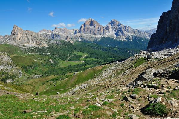 Mount Tofane and Mount Nuvolau, Cortina d'Ampezzo and San Vito di Cadore, Dolomites, Alps, Province of Belluno, Veneto Region, Italy