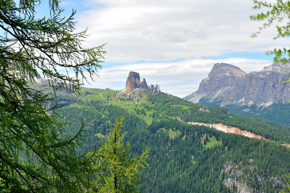 Cinque Torri mount, Cortina d'Ampezzo and San Vito di Cadore, Dolomite Alps, Province of Belluno, Veneto Region, Italy