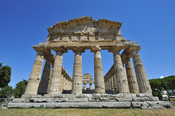 Athena Temple in Paestum,Province of Salerno,Campania,Italy