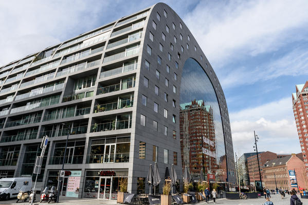 Market Hall, Markthal, Binnenrotte square in Rotterdam, Netherlands, Europe