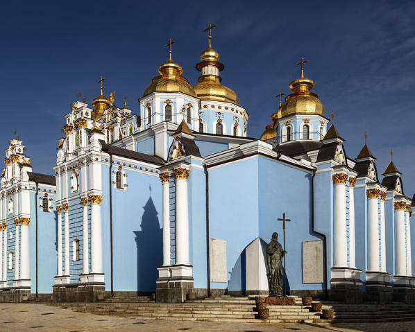 St Michael's monastery with golden domes, Kiev, Ukraine, eastern europe, europe