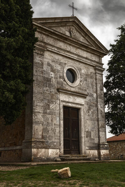 Madonna di Vitaleta's chapel, val d'orcia, siena, Tuscany, italy