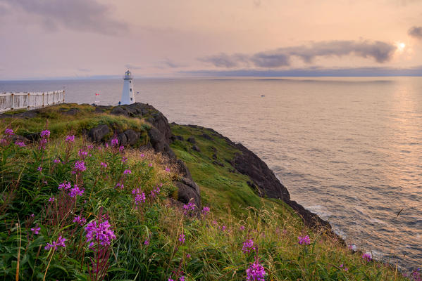 Cape Spear Lighthouse, built in 1836, occupies the most eastern point in North America, Newfoundland, Canada