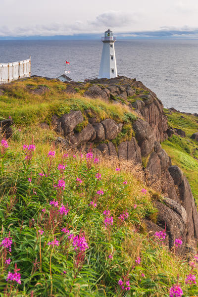 Cape Spear Lighthouse, built in 1836, occupies the most eastern point in North America, Newfoundland, Canada