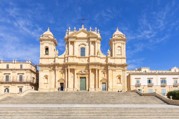 Baroque St nicholas church cathedral of Noto, Siracusa province, Sicily, Italy