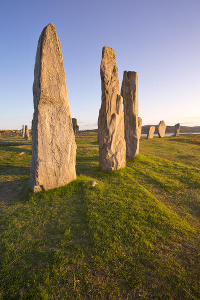Standing Stones erected in the late Neolithic,Callanish, Isle of Lewis, western scotland,United Kingdom
