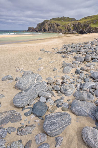 close up of stones at Dalmore beach,Isle of Lewis, western scotland,United Kingdom