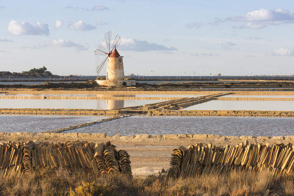 Close up of shingles used in salt production on the coast connecting Marsala to Trapani, Trapani province,Sicily,Italy