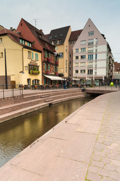 Colored houses in Colmar, Haut-Rhin department, Grand Est region, Alsace, France, Europe
