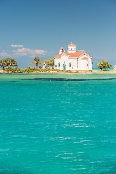 The orthodox church of St. Spyridon, Elafonissos, Laconia region, Peloponnese, Greece, Europe