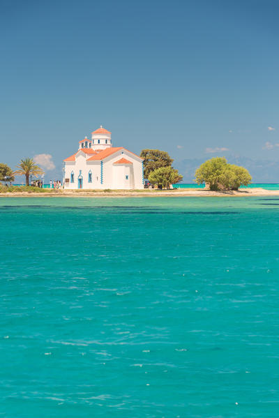 The orthodox church of St. Spyridon,  Elafonissos, Laconia region, Peloponnese, Greece, Europe