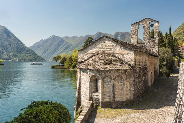 Romanesque church of San Giacomo in Spurano, Ossuccio, Como province, Lombardy, italy