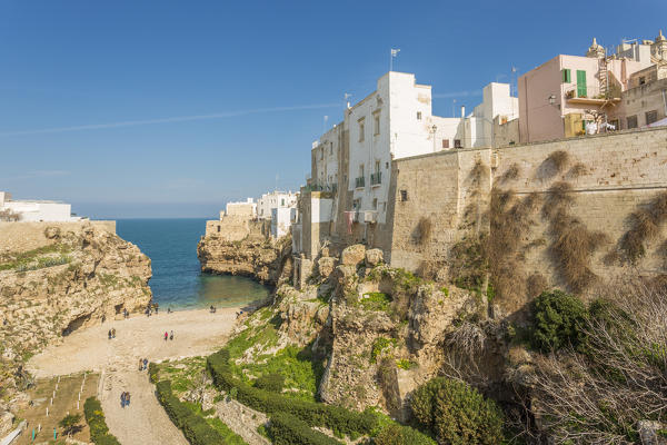 Lama Monachile also called Cala Porto, Polignano a Mare, Bari province, Apulia region, Italy