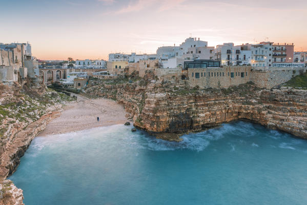 Lama Monachile also called Cala Porto, Polignano a Mare, Bari province, Apulia region, Italy