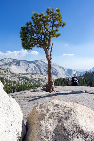 Olmsted Point located along the Tioga Road, Yosemite National Park, California, North America, USA