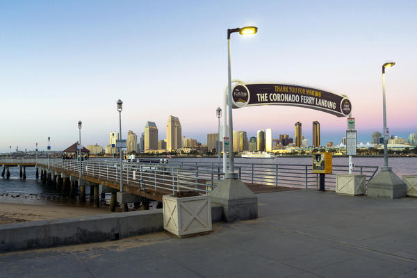 The Coronado Ferry Landing, Coronado Island, San Diego, California, Usa
