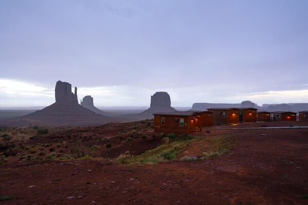 Rainy day in Monument Valley Tribal Park, Utah, Usa