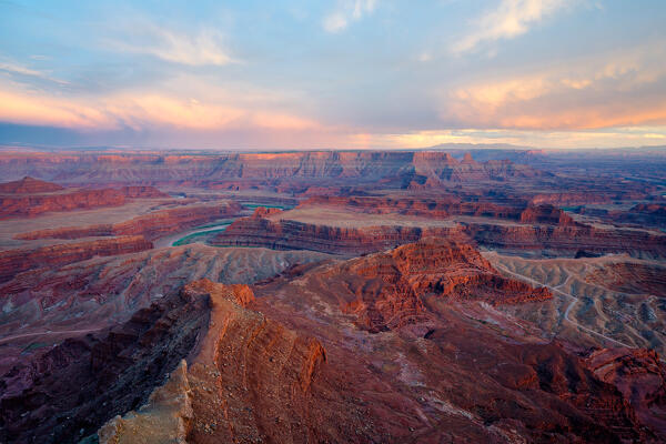 Sunset at Dead Horse Point State Park, Moab, Utah, USA