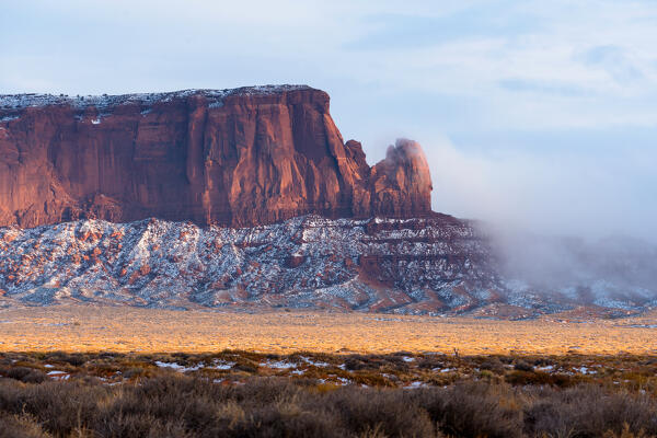 Sunset in Monument Valley Tribal Park, Utah, Usa