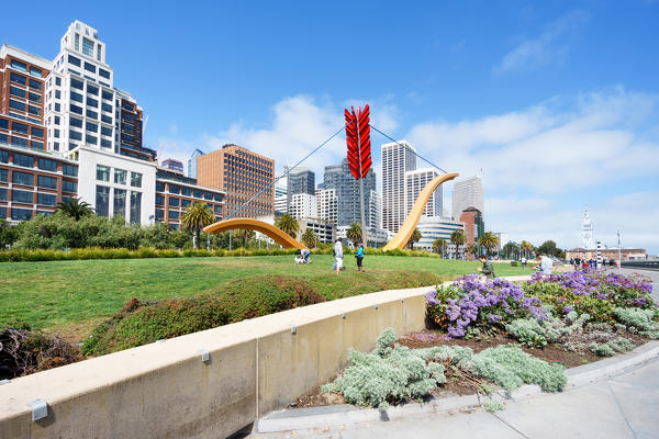 Cupid's Span, Rincon Park, San Francisco, California, USA