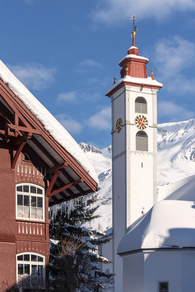 The church of Andermatt, Canton of Uri, Switzerland, Europe