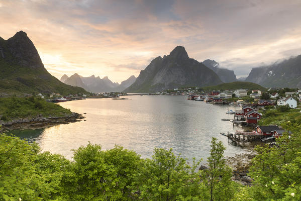 The Bay of Reine, Nordland county, Lofoten Islands, Northern Norway, Europe