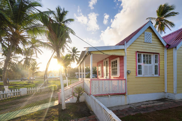 Typical house of Batsheba village, Batsheba, Barbados Island, Lesser Antilles, West Indies, Caribbean region