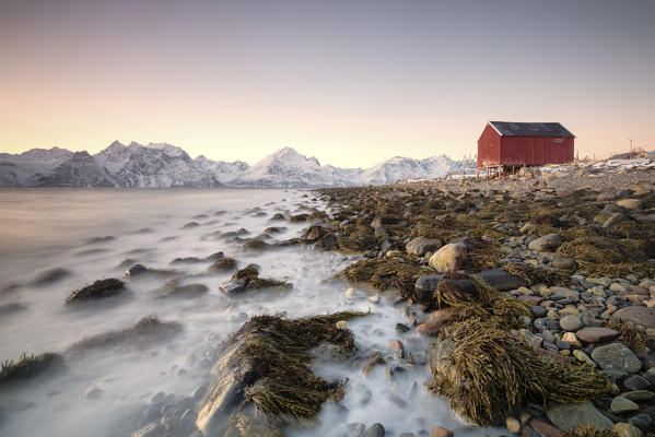 Sunrise at Kåfjord, Lyngen Alps Tromsø, Norway, Europe
