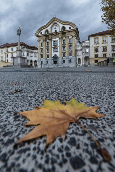 Ursuline church of the holy trinity, Ljubiana, Slovenia, Europe 