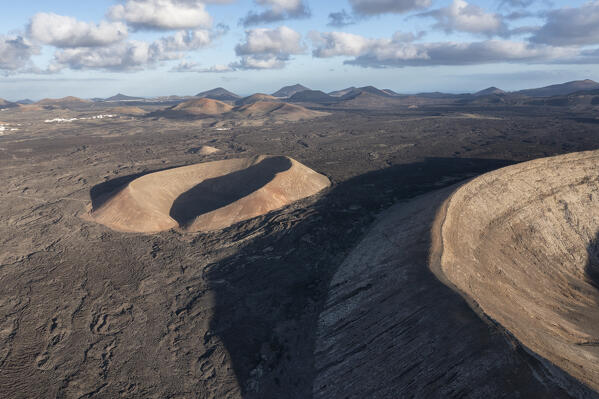 Crater of Caldereta, Lanzarote, Canary Island, Spain, Europe