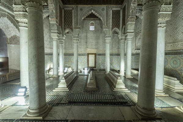 Saadian Tombs in Marrakech, Marrakech-Safi, Morocco 