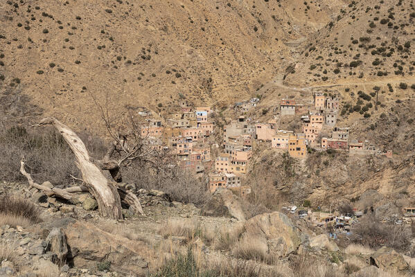 The small village of Sti Fadma in the mountains of Morocco, Morocco, Africa 