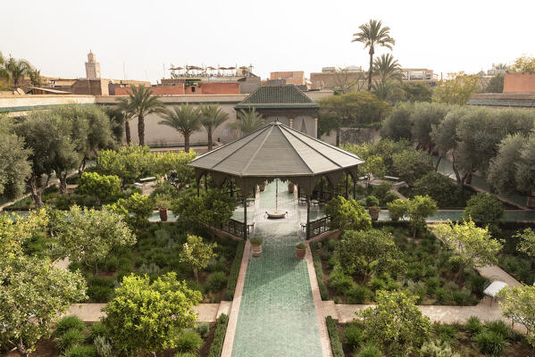 Secret garden of Marrakech, Morocco, Africa 