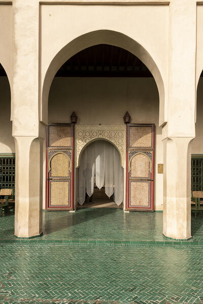 Palace of Secret garden of Marrakech, Morocco, Africa 