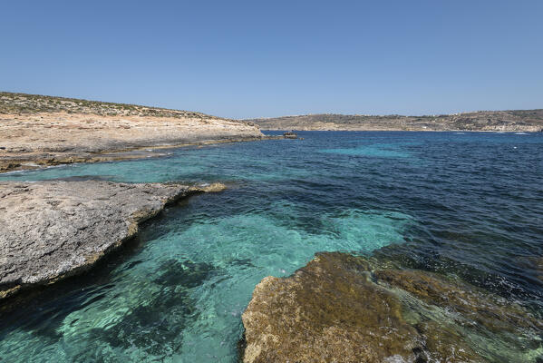 Blue Lagoon of Comino Island, Malta, Europe