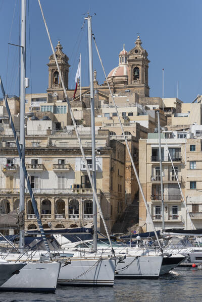 The port of Senglea da Vittoriosa, Malta, Europe