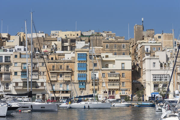 The port of Senglea da Vittoriosa, Malta, Europe