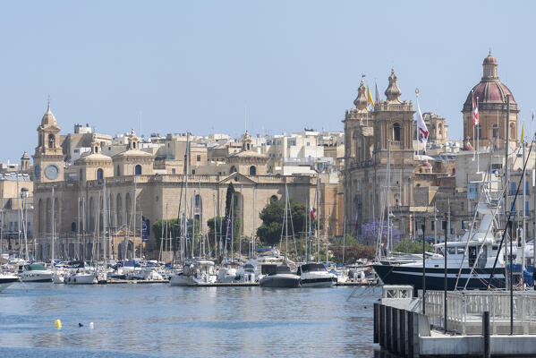 The port of Senglea da Vittoriosa, Malta, Europe
