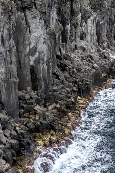 The cliffs of Miradouro de Alagoa, Terceria island, Azores islands, Portugal 