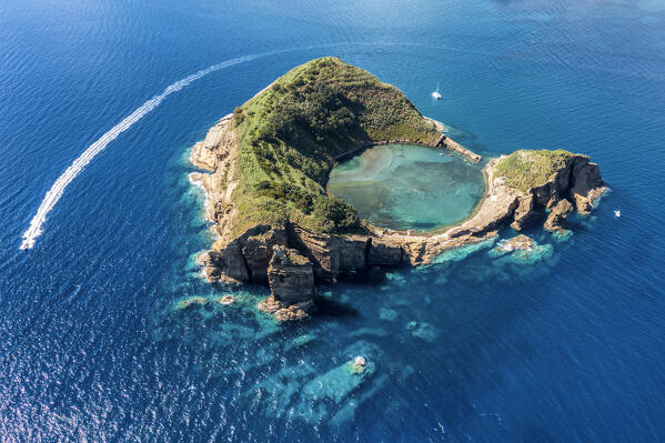Islet of Vila Franca do Campo at San Miguel Island, Azores, Portugal, Europe