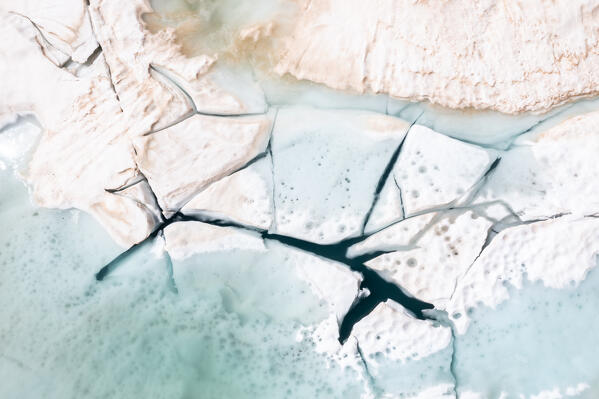 The thaw at Sassersa lakes, Valmalenco, Valtellina, Sondrio province, Italy, Europe