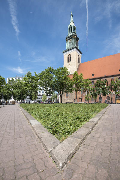 The church of St. Marienkirche in Alexanderplatz, Berlin, Germany,Europe