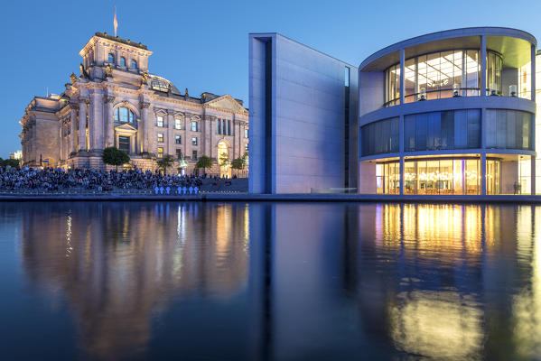 The Government district along the Sprea river, Berlin, Germany, Europe