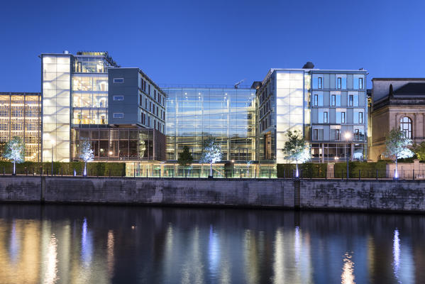 The building along Sprea River in Berlin, Germany Europe