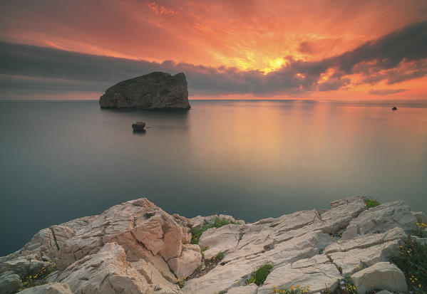 Capo Caccia sunset, Alghero, Sardinia, Italy 