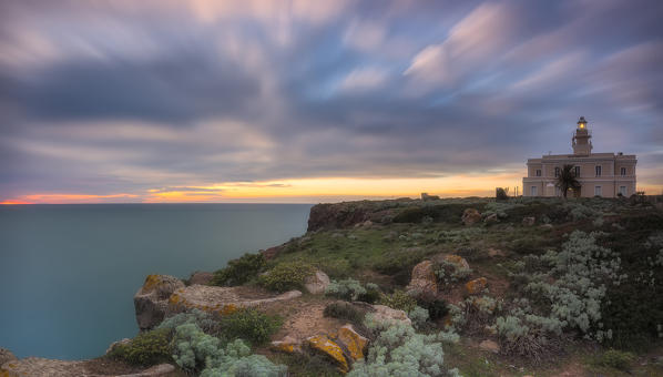 Capo San Marco Lighthouse, Cabras, Sardinia, Italy 