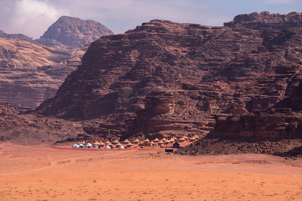 A camp in Wadi rum desert, south Jordan, Middle east, Asia