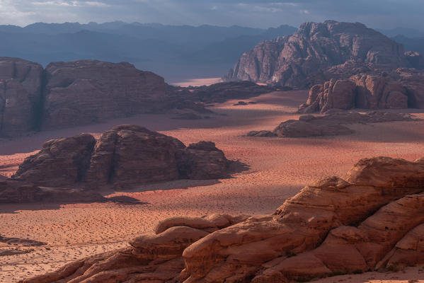 Wadi rum desert, south Jordan, Middle east, Asia